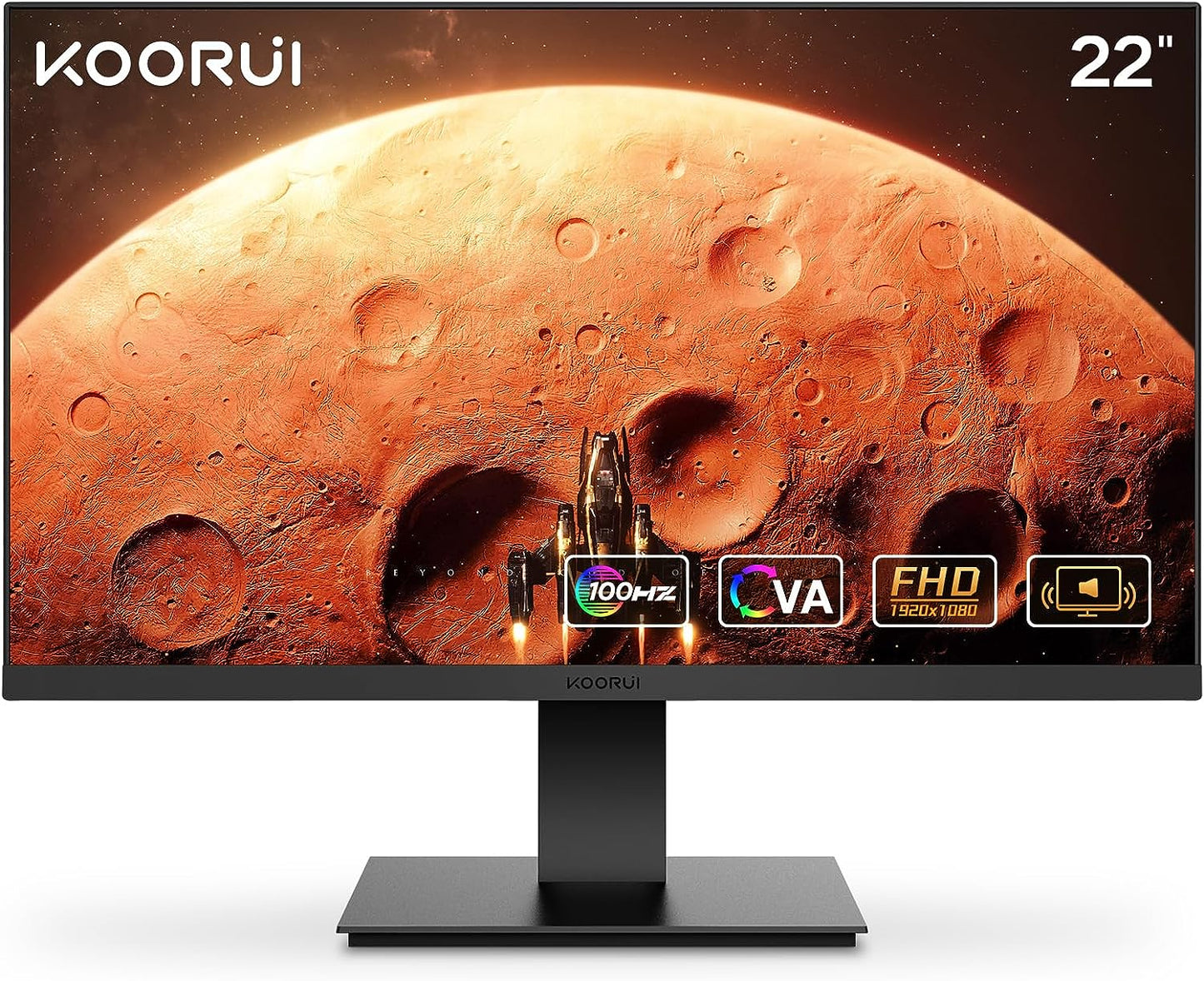 Monitor 21.5 Inch Gaming Monitor FHD 1080P/Full HD 100HZ PC Monitor VA Panel