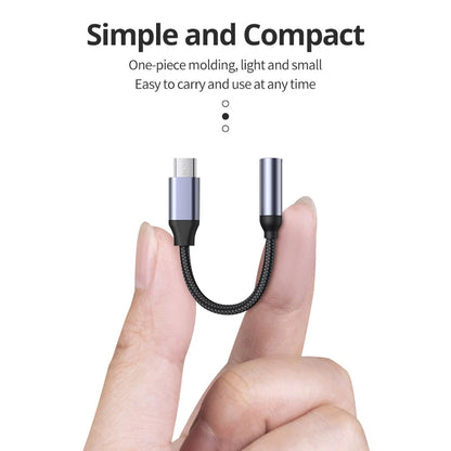 USB Type C to 3.5Mm Aux Adapter Type-C 3 5 Jack Audio Cable Earphone Cable Converter for Iphone 15 Samsung Galaxy S24 S23 Ultra