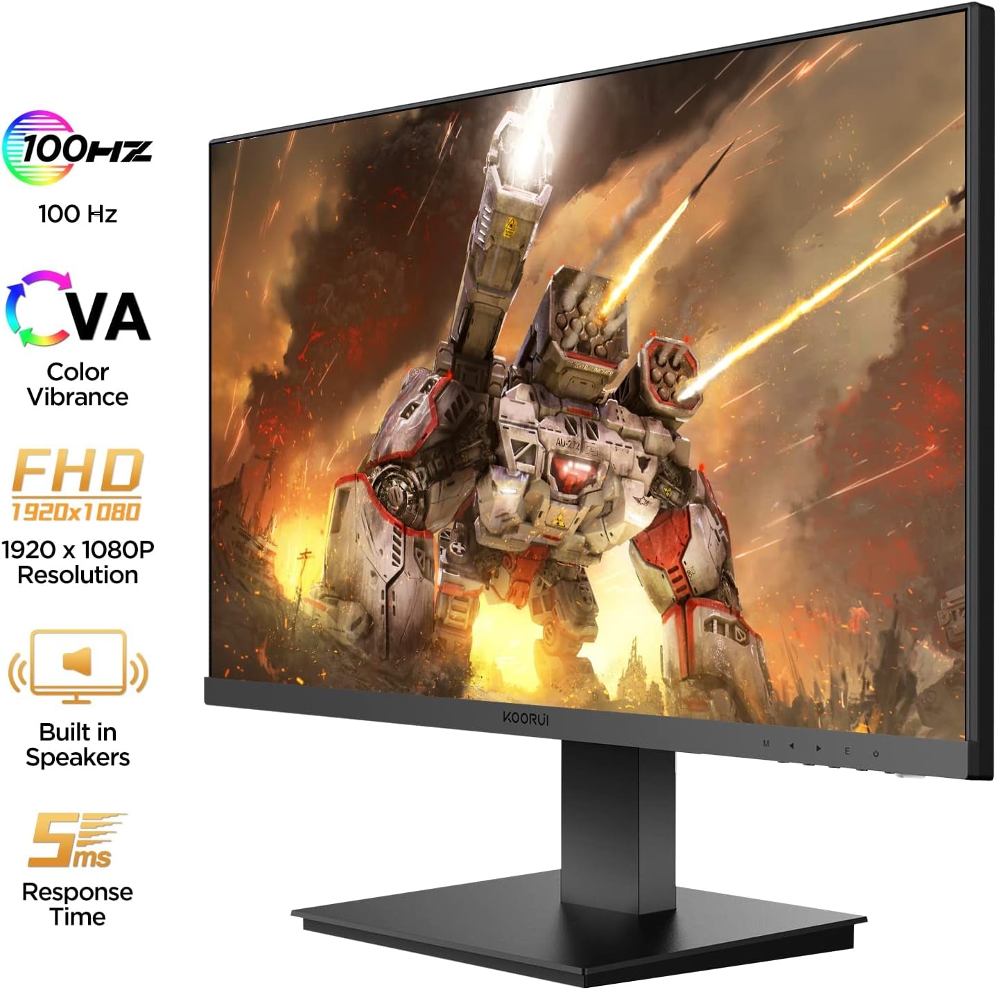 Monitor 21.5 Inch Gaming Monitor FHD 1080P/Full HD 100HZ PC Monitor VA Panel